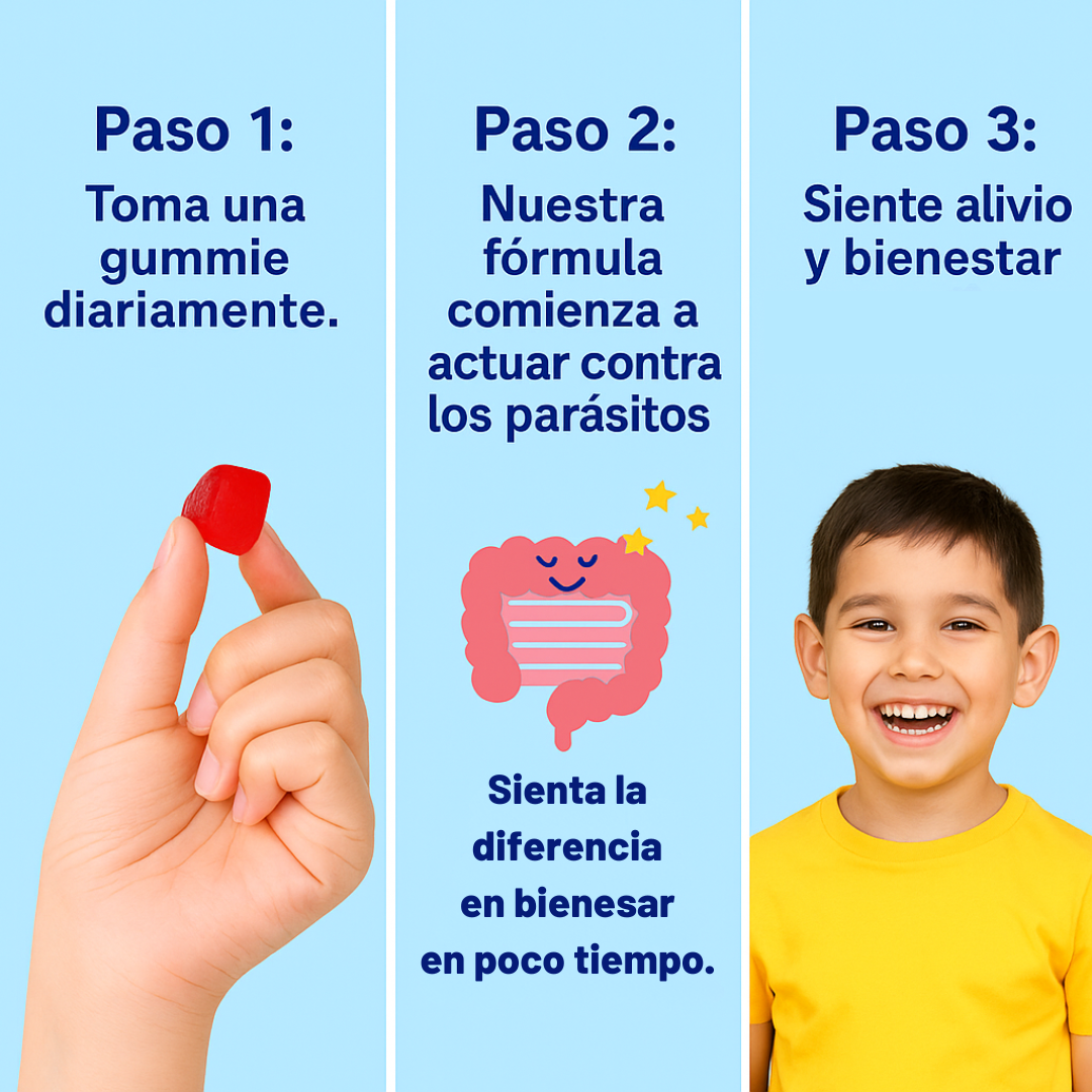 SmartKidz™ Gomitas Antiparasitarias - Oferta 2X1-
