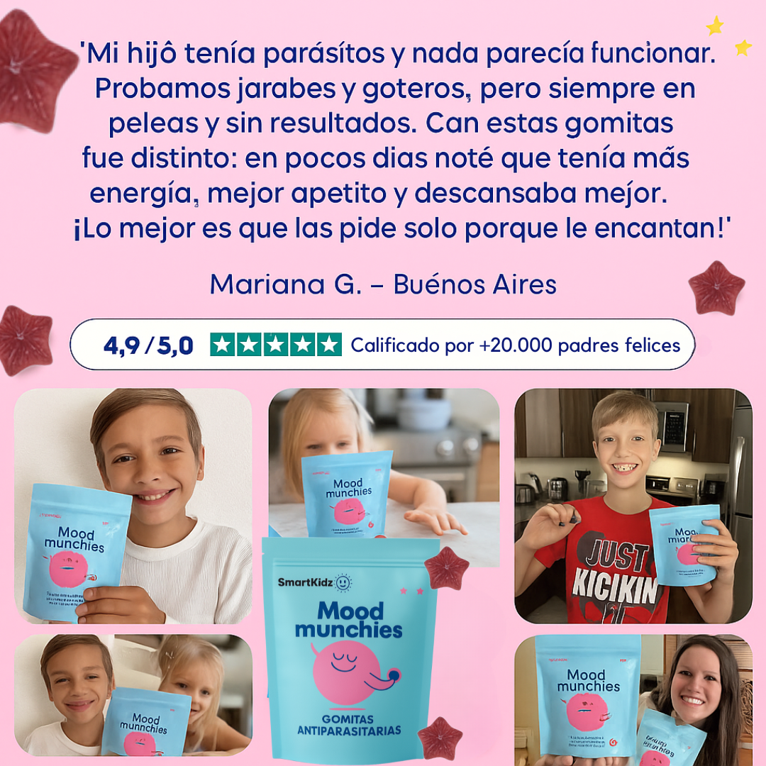 SmartKidz™ Gomitas Antiparasitarias - Oferta 2X1-